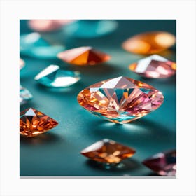 Colorful Diamonds Canvas Print