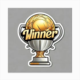 Winner Trophy Canvas Print