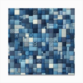 Blue Squares Canvas Print