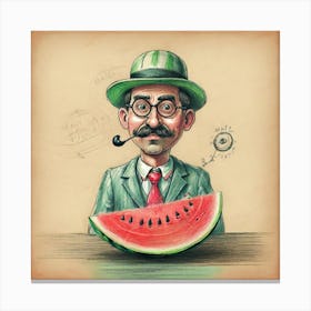 Watermelon Man 7 Canvas Print