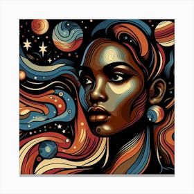 Celiryn Celestial Portrait Canvas Print