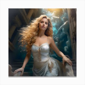 Woman of the deep. 1 Canvas Print