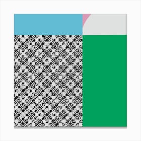 Abstract Geometric in pastel colors 06 Canvas Print