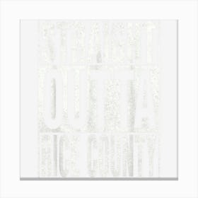 Straight Outta Rice County Cool Home Quote Canvas Print