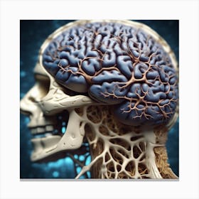 Anatomy Of The Human Brain 1 Canvas Print