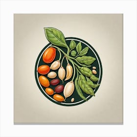 Legumes As A Logo (38) Canvas Print