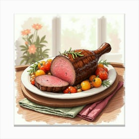 Roast Beef Canvas Print