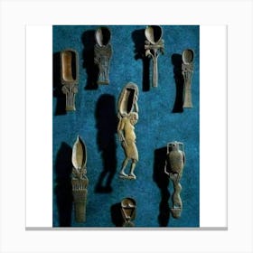 Egyptian Spoons Canvas Print