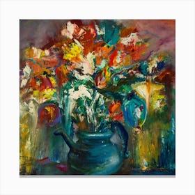 Flowers In A Vase Canvas Print