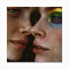 Rainbows And Freckles Canvas Print