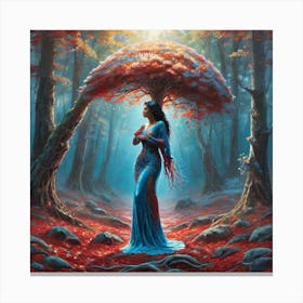 Fairy In The Forest 1 Canvas Print