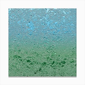 Blue And Green Aluminum Foil Canvas Print