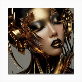 Futuristic Woman 12 Canvas Print