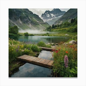 Swiss Alps Canvas Print