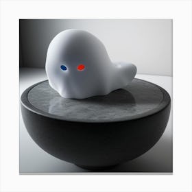 Ghost On A Table Canvas Print