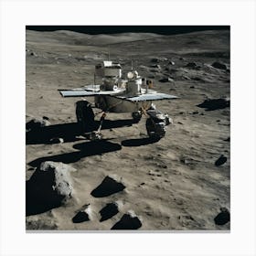 Rover On The Moon 6 Canvas Print