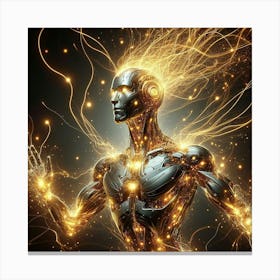 Futuristic Humanoid Canvas Print