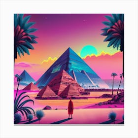 Egyptian Pyramids 3 Canvas Print