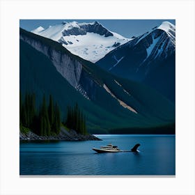 Boat On A Lake Canvas Print