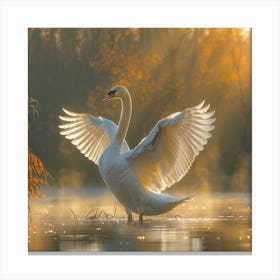 Swan Dance Canvas Print