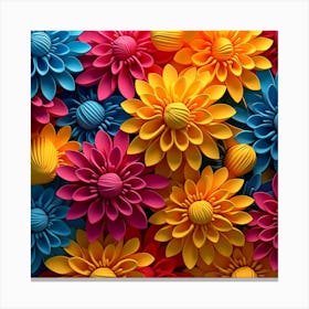 Colorful Flowers Canvas Print