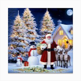 Christmas Santa 2 Canvas Print