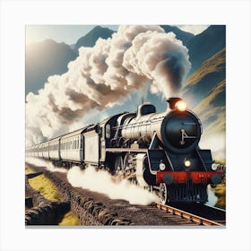 Steam Train Canvas Print