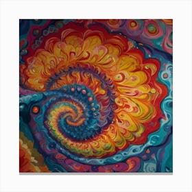 Spiral Painting Canvas Print