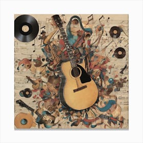 Acoustic Guitar Canvas Print