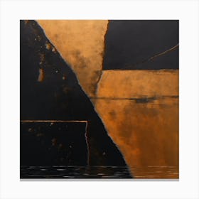 'Black And Gold' 1 Canvas Print