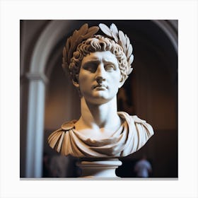 Bust Of Adrian Canvas Print