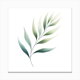 Watercolor Leaf 3 Canvas Print