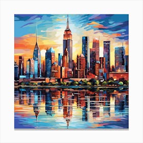 New York City Skyline 2 Canvas Print