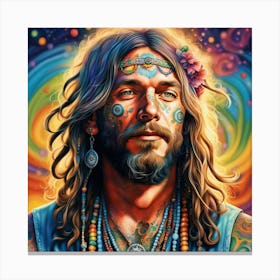 hippy Man Canvas Print