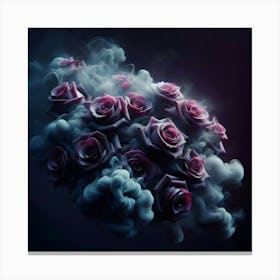 Smoke Roses Canvas Print