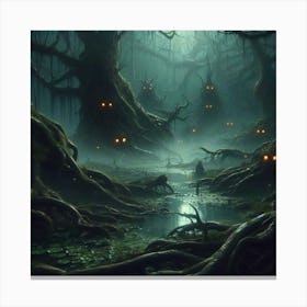 Dark Forest 32 Canvas Print