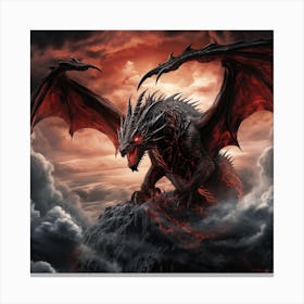 Dragon In The Sky 1 Canvas Print