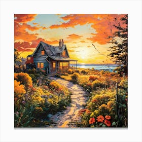 Bloom Cottage Canvas Print