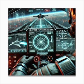 Scorpio Class Interceptor Targeting Systems Canvas Print