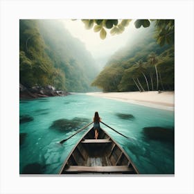 Girl Beautiful Scene Canvas Print