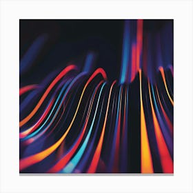 Abstract Light Lines 1 Canvas Print