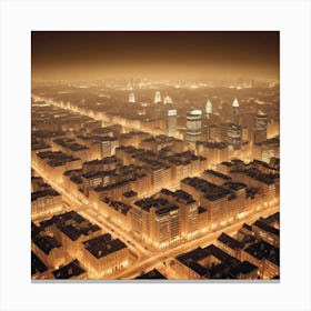 Berlin At Night Canvas Print