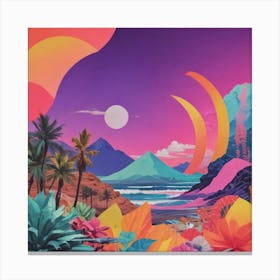 Tropical Landscape Canvas Print