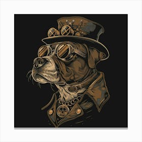 Steampunk Dog Canvas Print