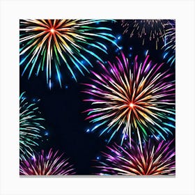 Fireworks In The Sky 5 Canvas Print