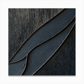 'Black Leaf' Canvas Print