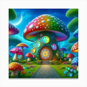 Mushroom House Canvas Print