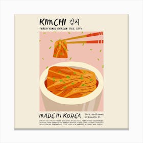 Kimchi Square Canvas Print