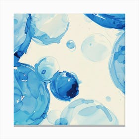 Watercolor Bubbles Canvas Print