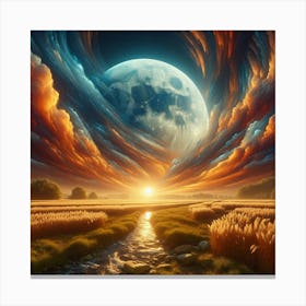 Full Moon In The Sky 1 Canvas Print